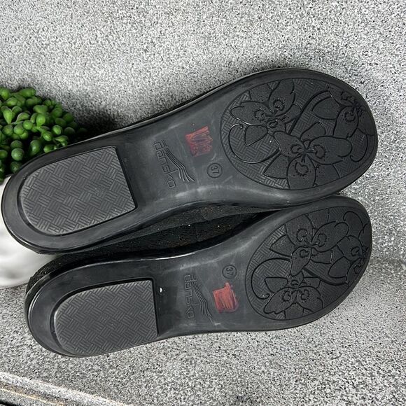 Dansko Olivia Bronze Python Leather Loafers Shoes Size 6.5 7 - Picture 9 of 9